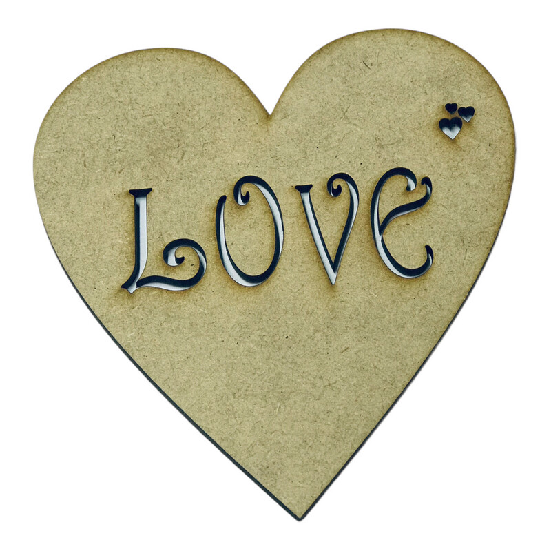 Love Heart Wood Design