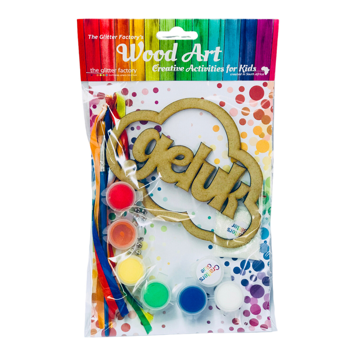 Geluk WordCloud Brite Acrylic