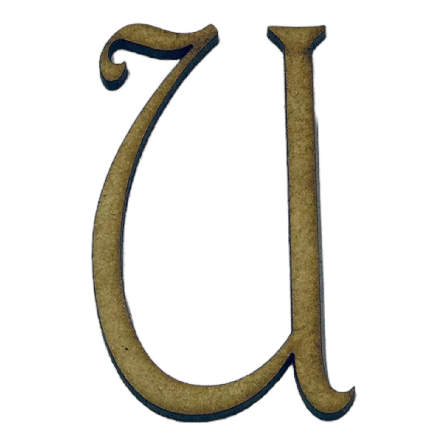 U Wooden Letter