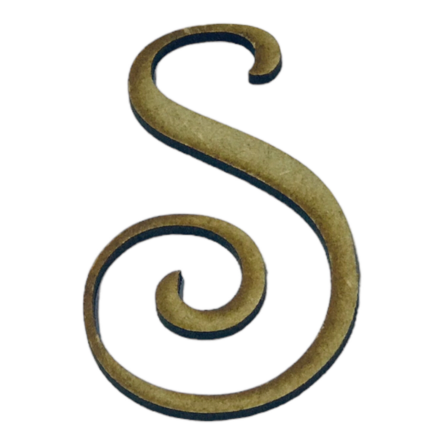 S Wooden Letter