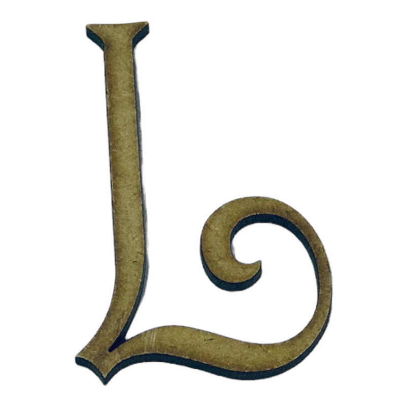 L Wooden Letter