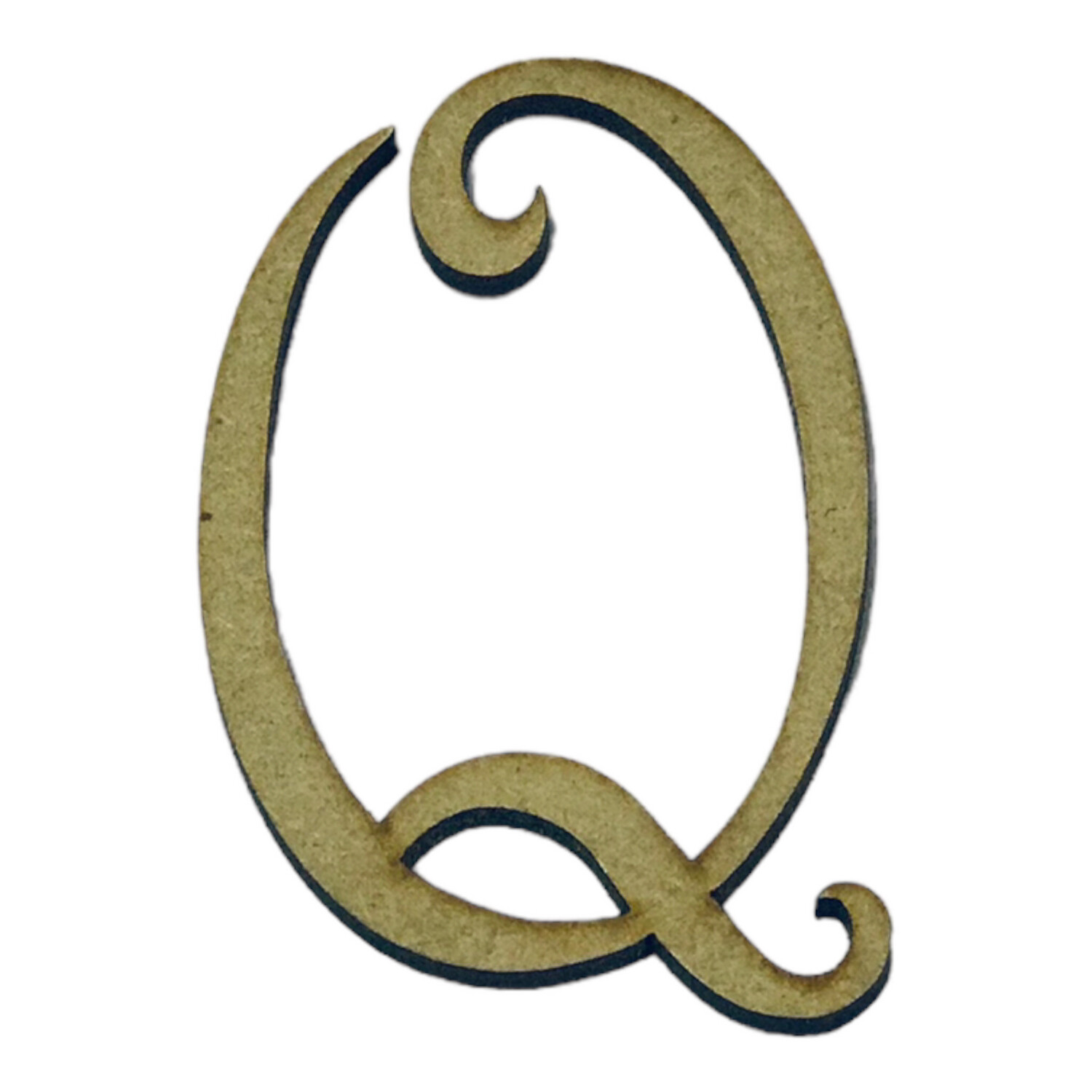 Q Wooden Letter