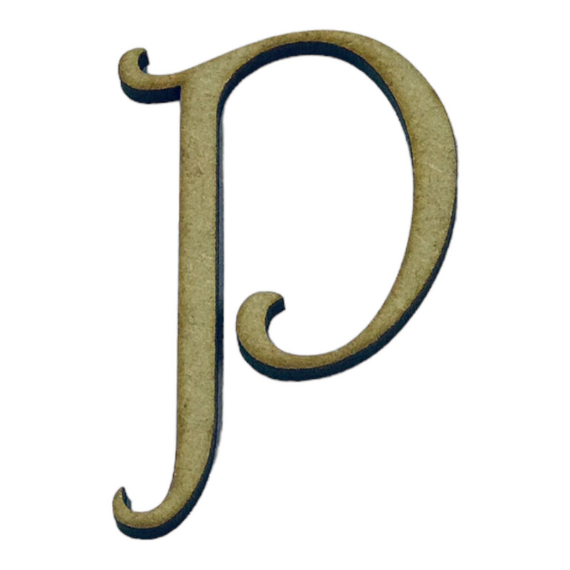 P Wooden Letter
