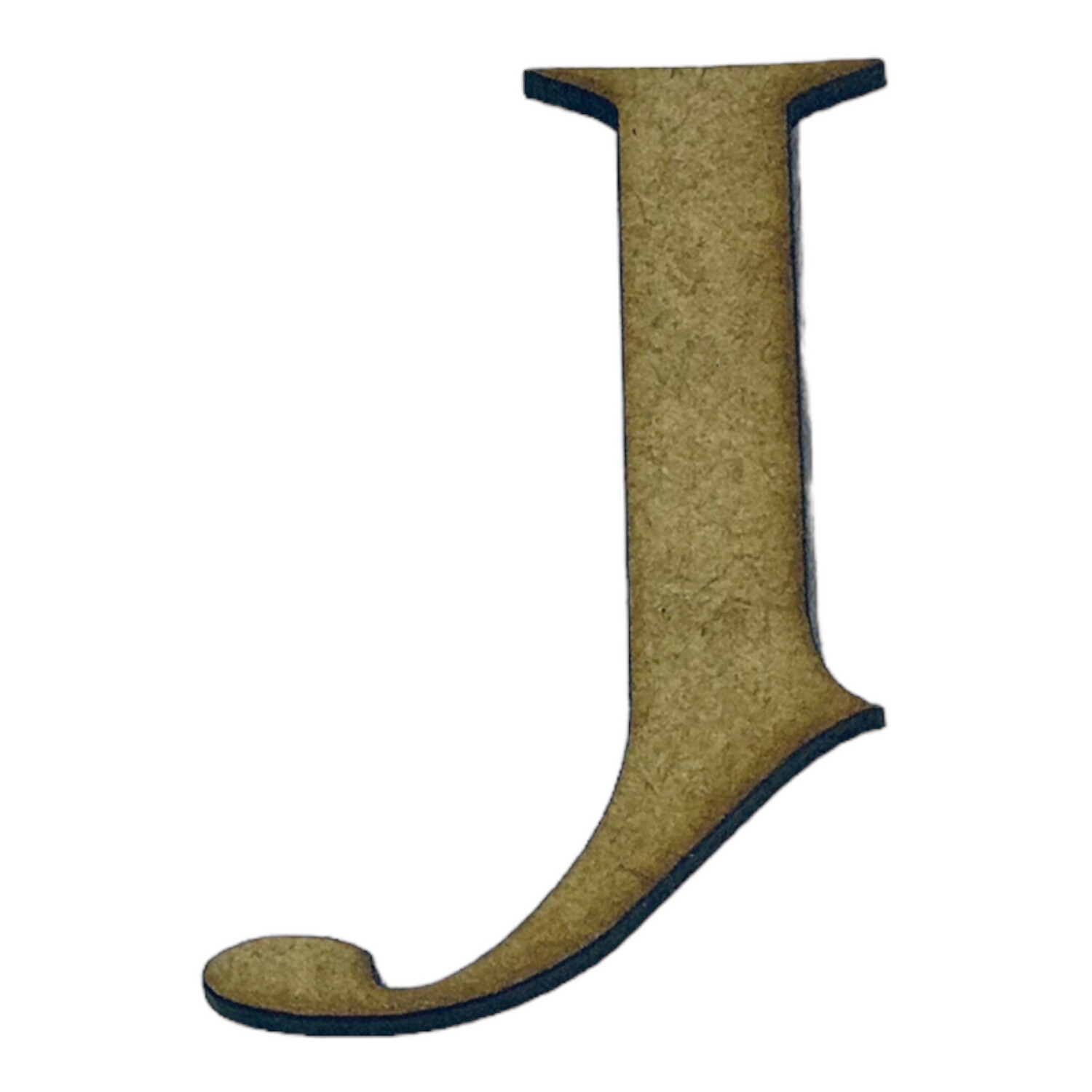 J Wooden Letter