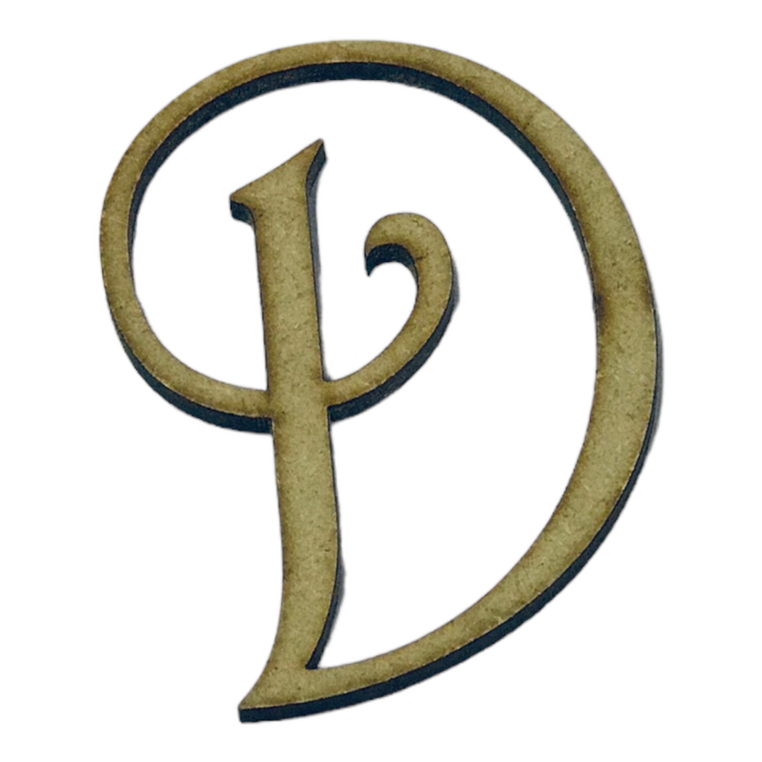 D Wooden Letter
