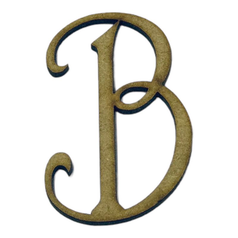 B Wooden Letter