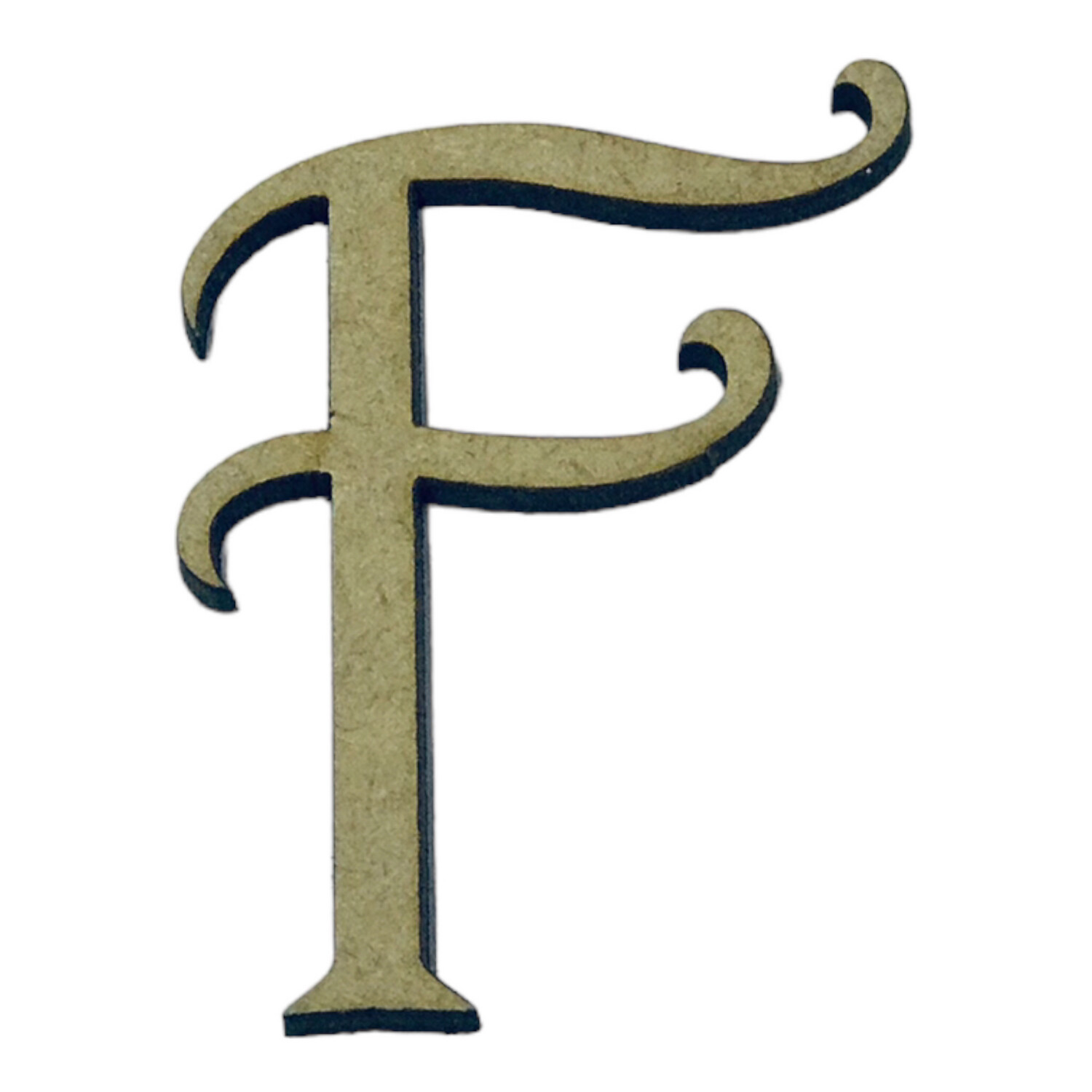 F Wooden Letter