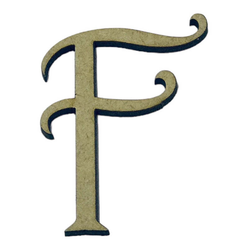 F Wooden Letter