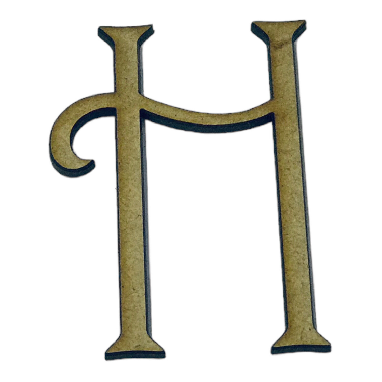 H Wooden Letter