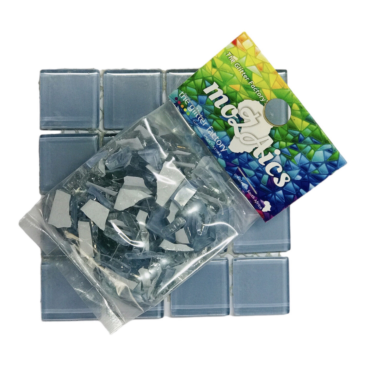 Nipped Mosaic Tiles Ice Blue 80g