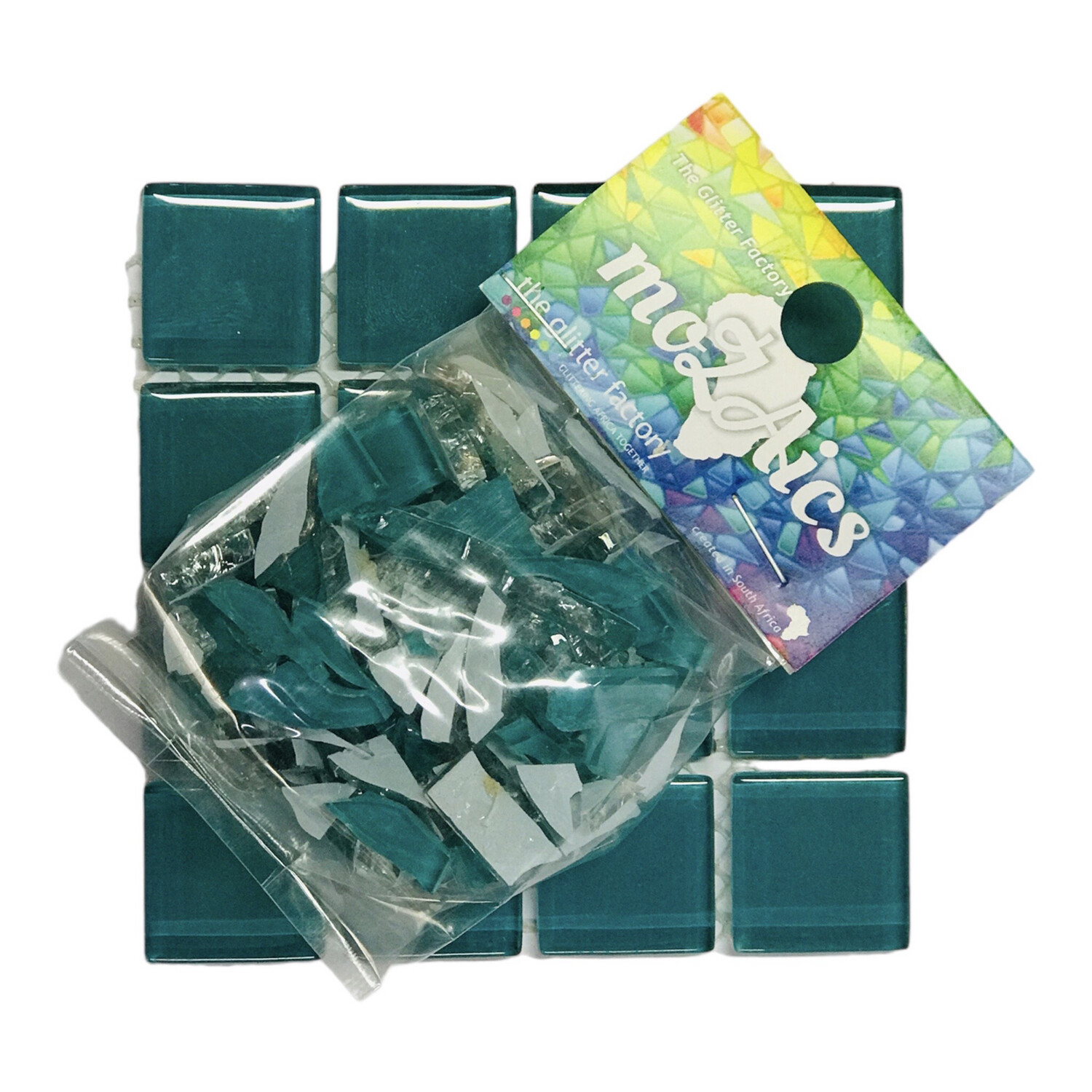 Nipped Mosaic Tiles Sea Green 80g