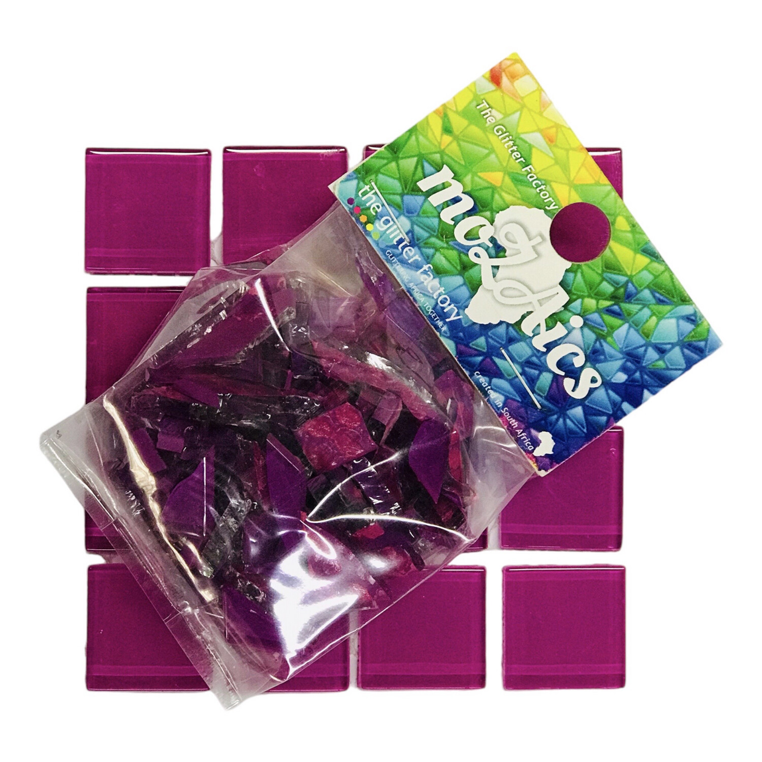 Nipped Mosaic Tiles Shocking Pink 100g