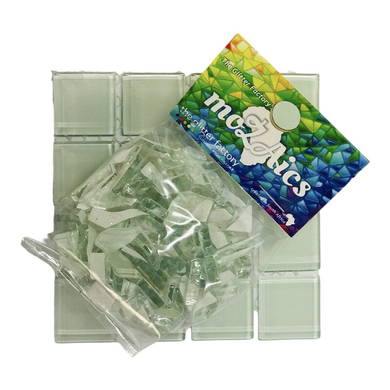 Nipped Mosaic Tiles White 100g