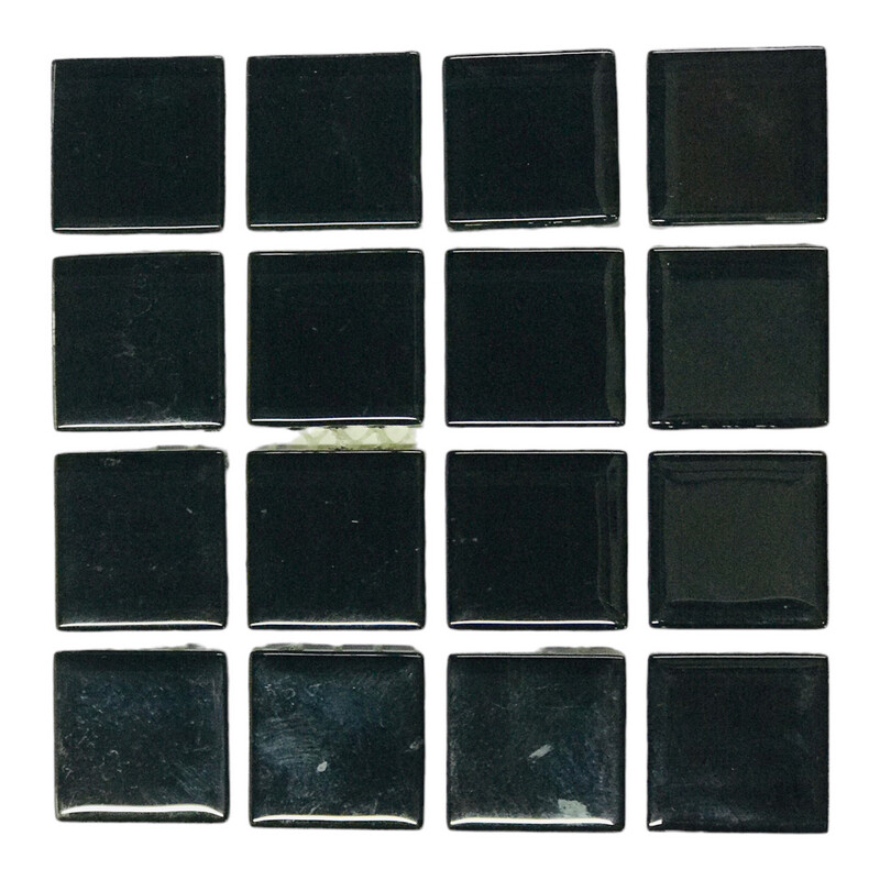 Nipped Mosaic Tiles Black 80g