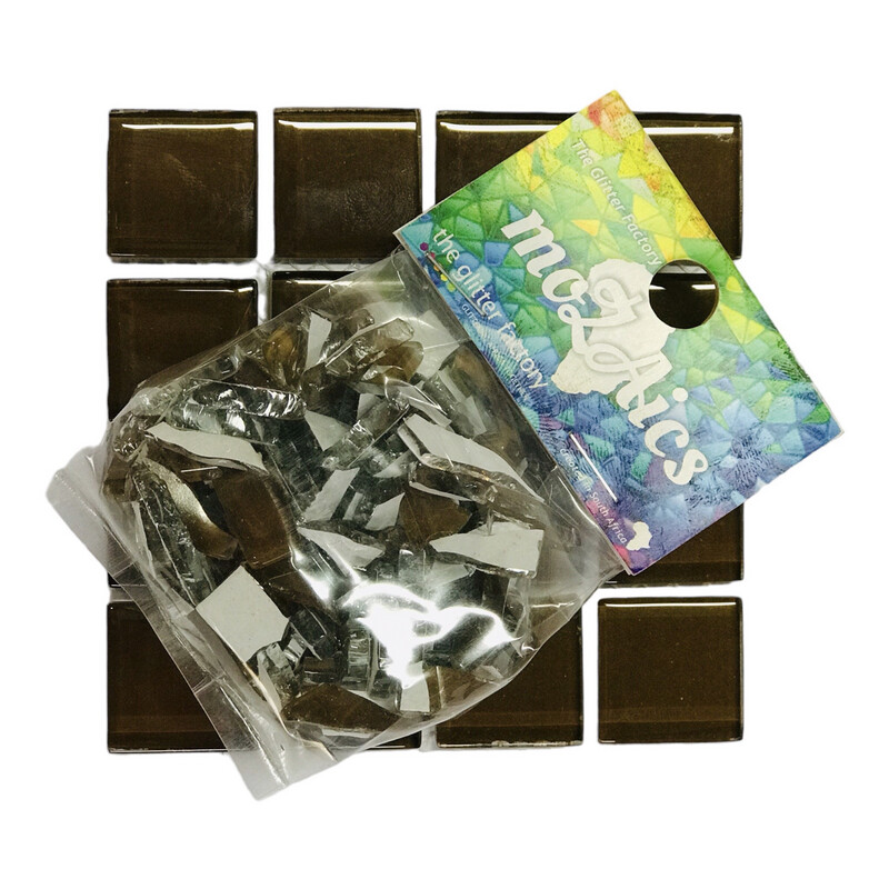 Nipped Mosaic Tiles Chestnut 100g