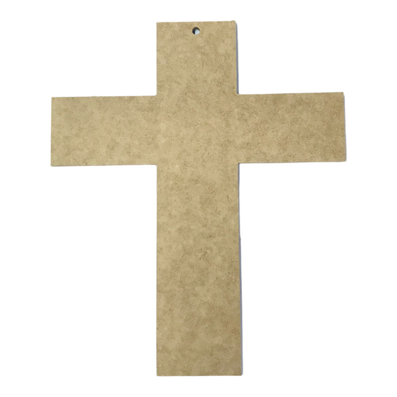 Mosaic Cross Design A4 - 6mm Wood