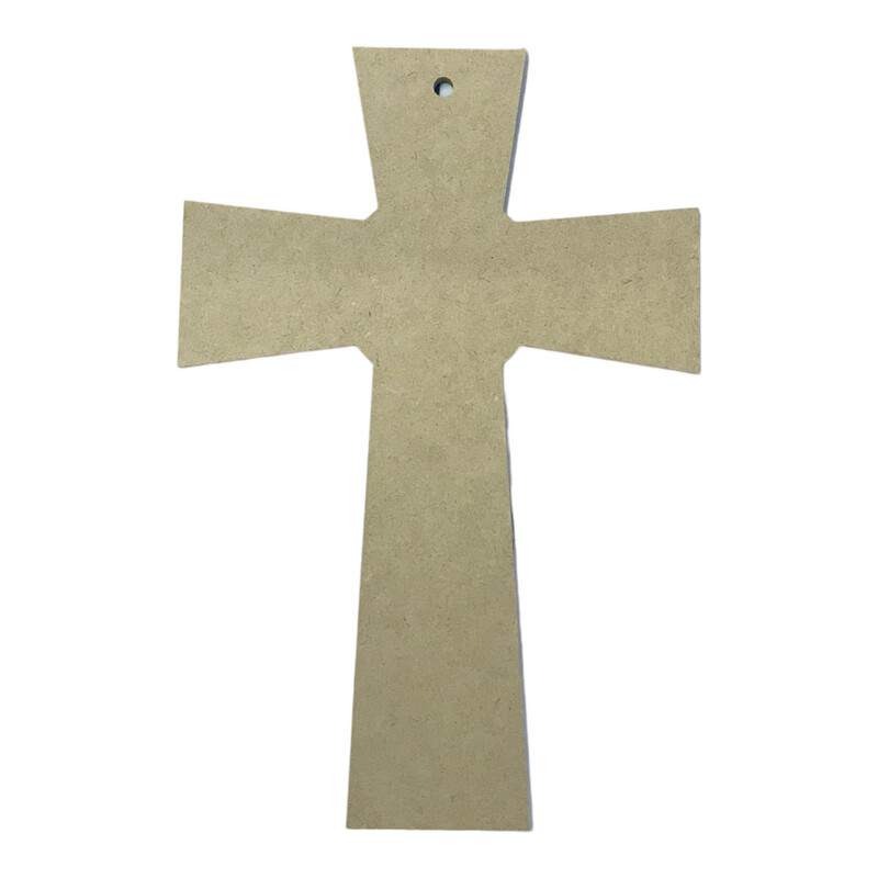 Mosaic Cross Design A4 - 6mm Wood