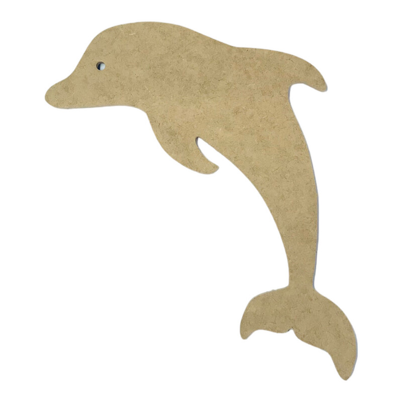 Mosaic Dolphin Design A4 - 6mm Wood