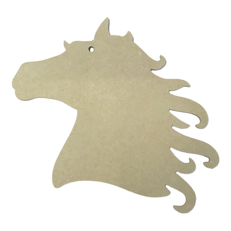 Mosaic Horse Design A4 - 6mm Wood