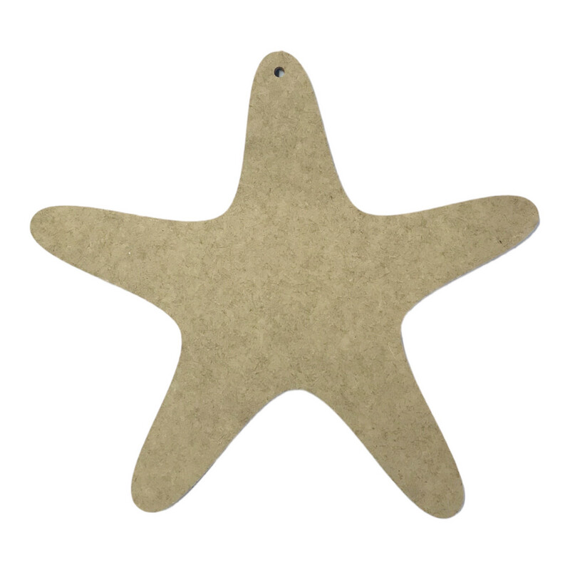 Mosaic Starfish Design A4 - 6mm Wood