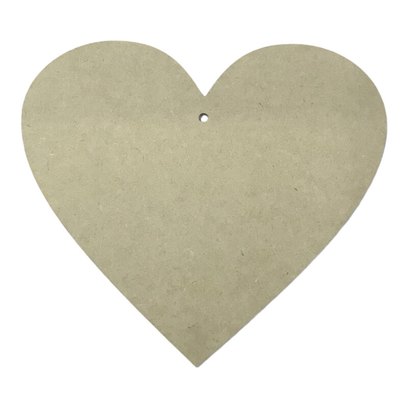 Mosaic Heart  Design A4 - 6mm Wood