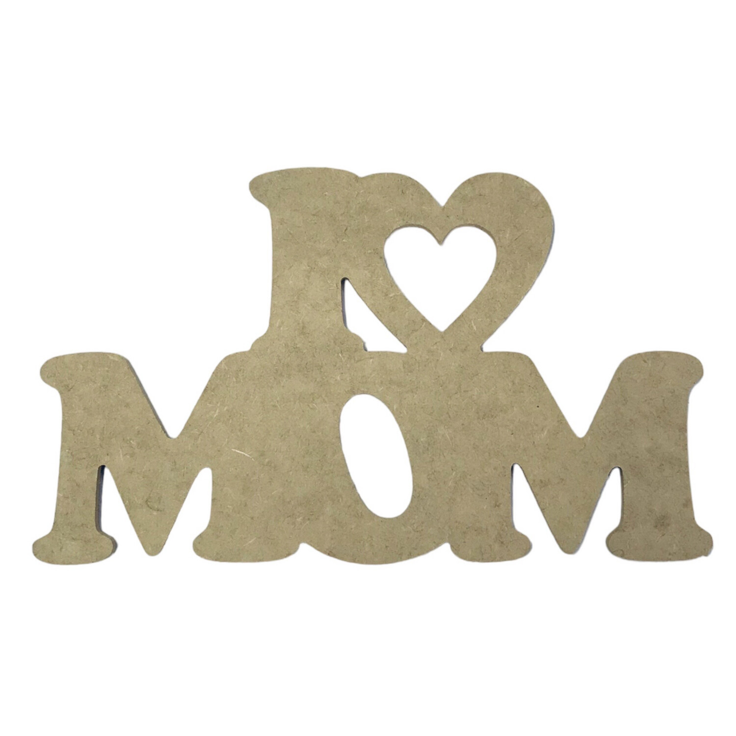 Mosaic I Love Mom Design A4 - 6mm Wood