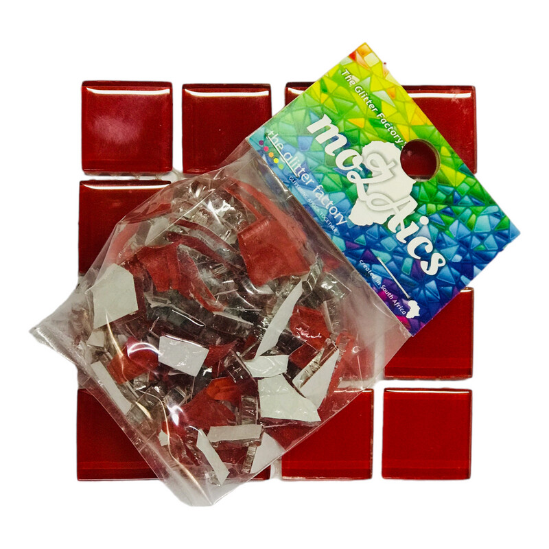 Nipped Mosaic Tiles Cherry Red 50g