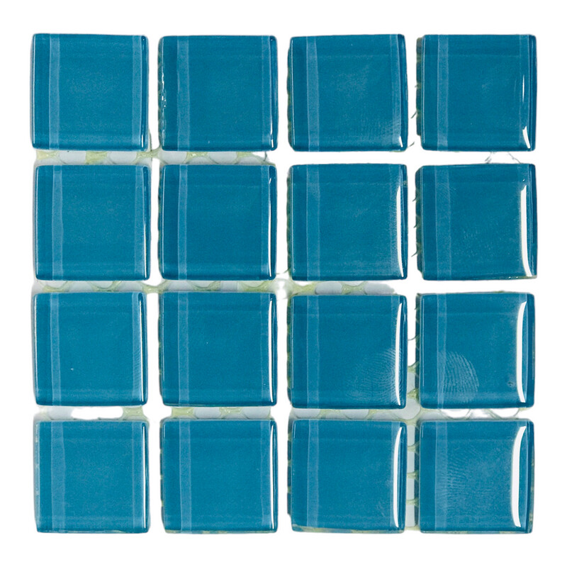 Mosaic Tiles Baby Blue 23x23 - 16pcs Sheet
