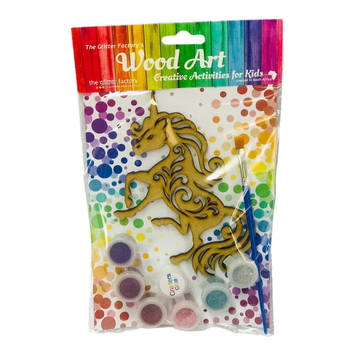 Tribal Unicorn GLITTER ME Activity Kit A6