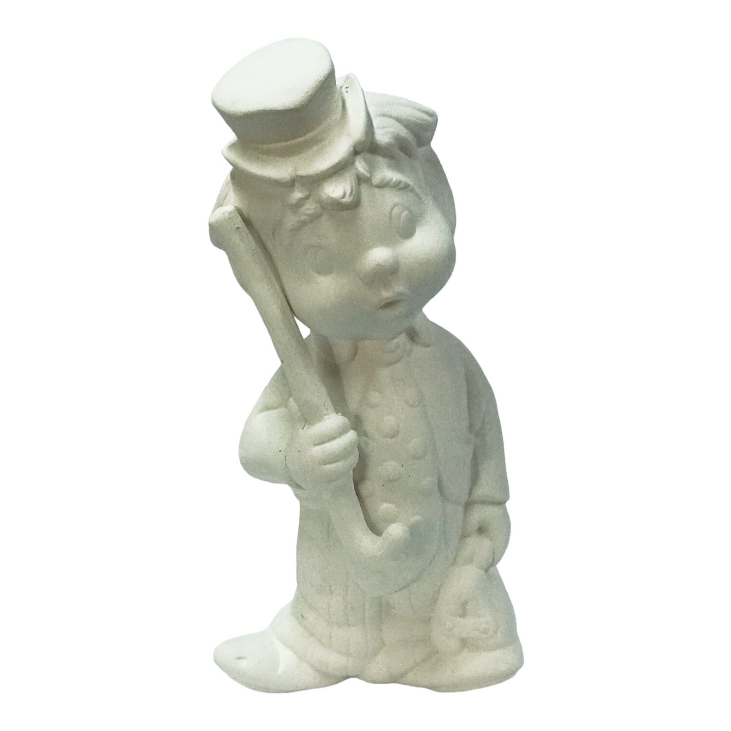 Clown With Cane Ceramic