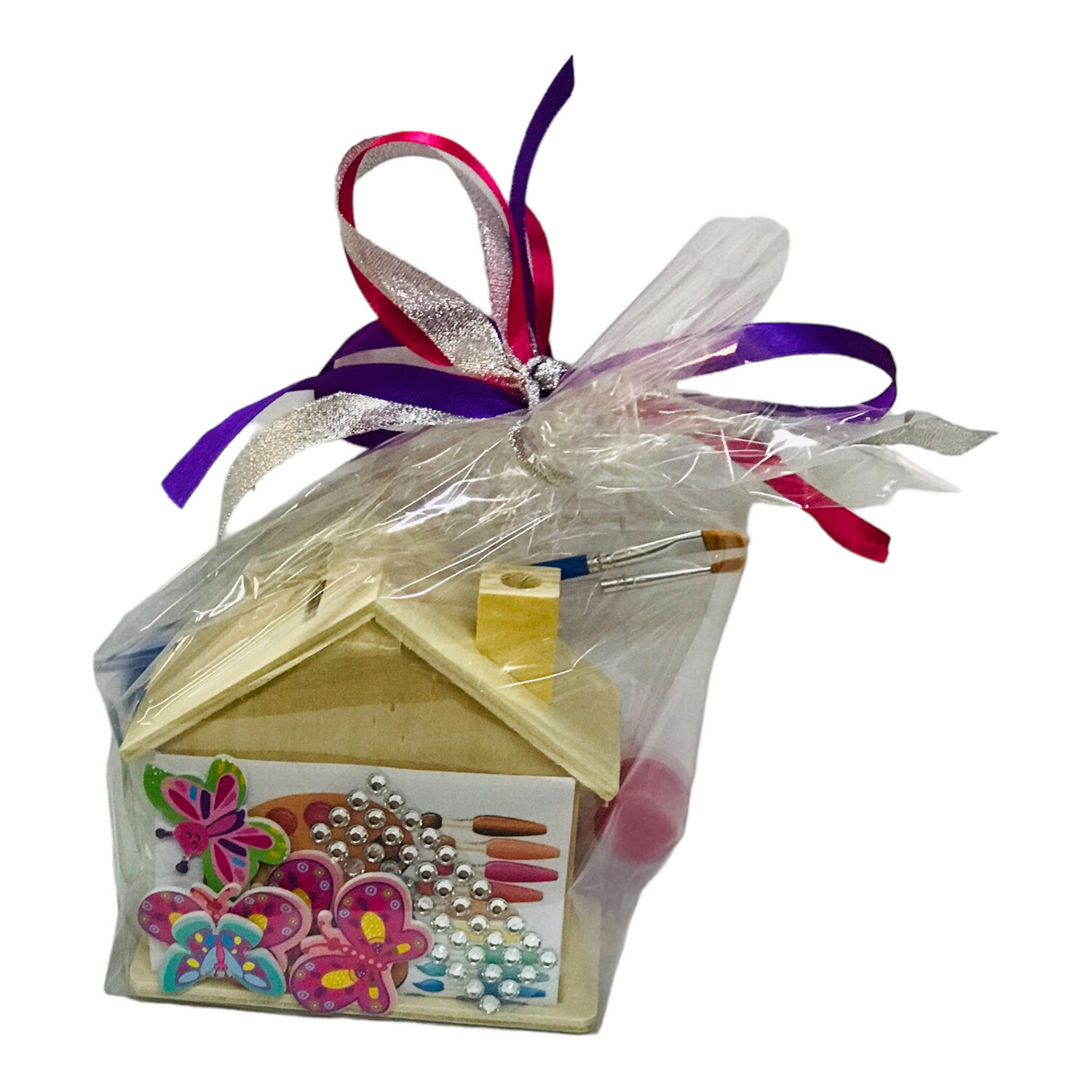Money Box House Butterflies Brite Acrylic