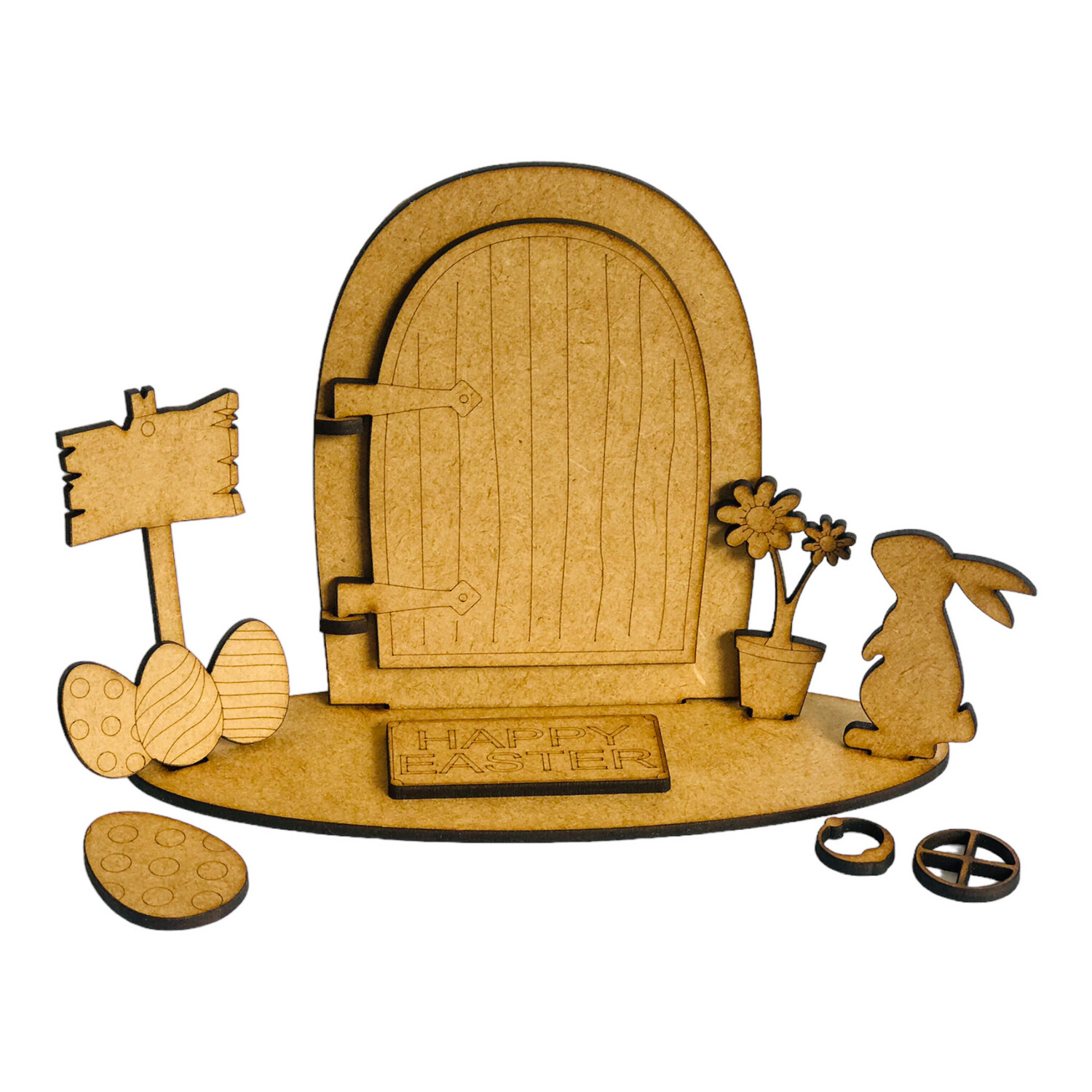 Easter Door Wooden Design