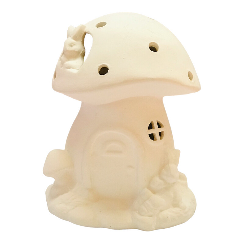 Easter Bunny House Ceramic