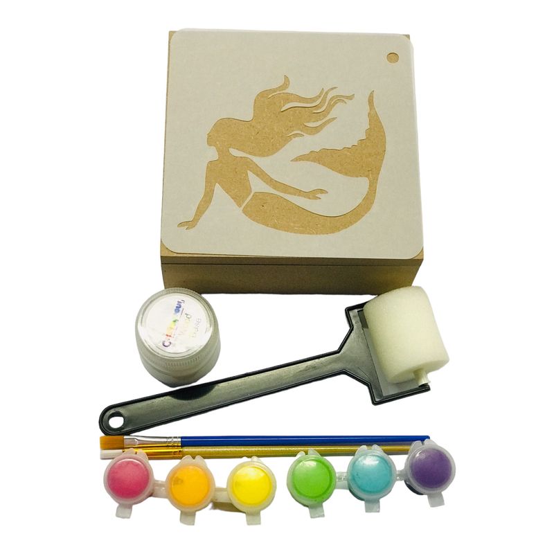 Stencil Box Kit 130mm Mermaid Play