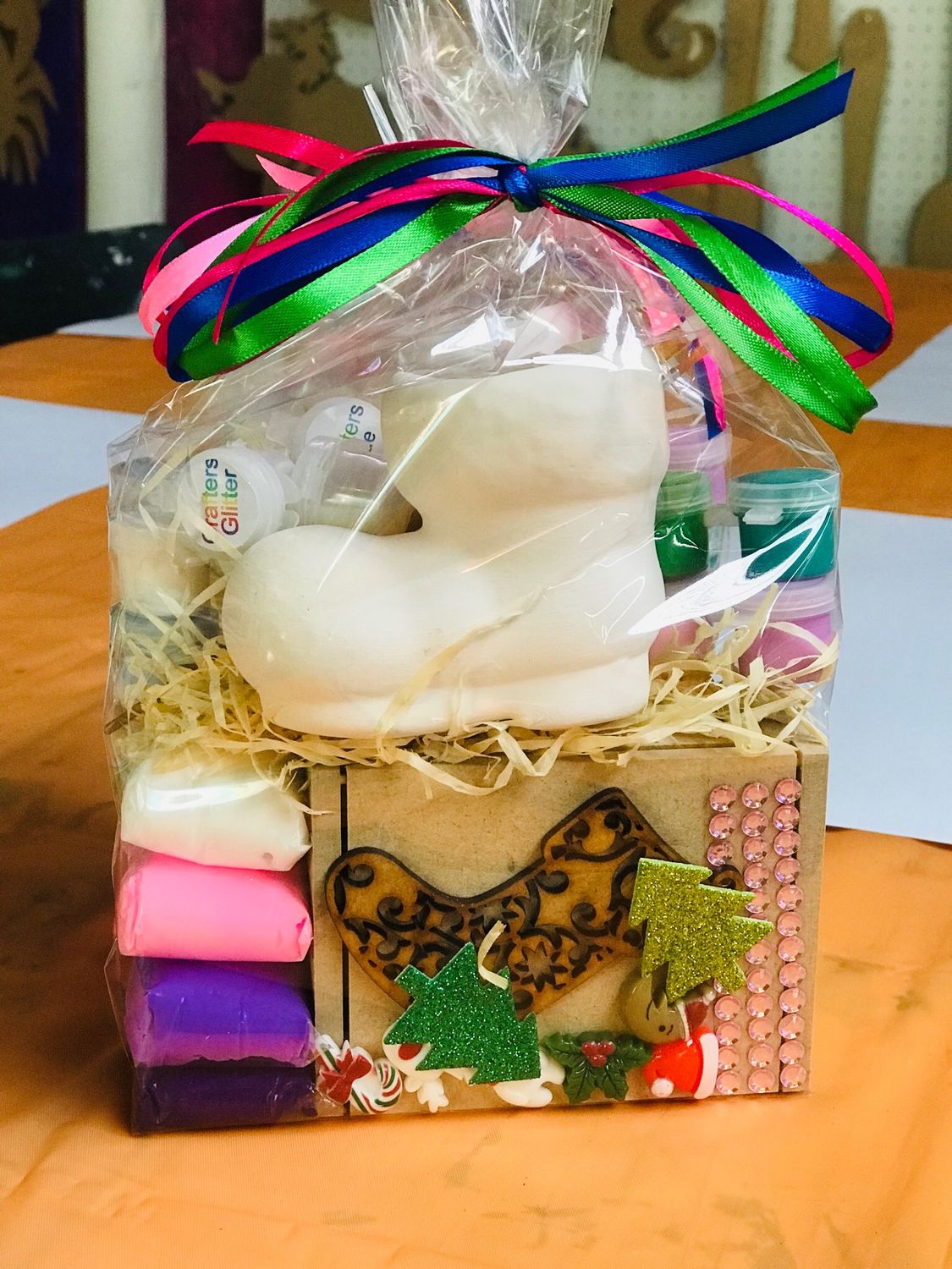 Christmas Boot Ceramic Box &amp; Clay Kit