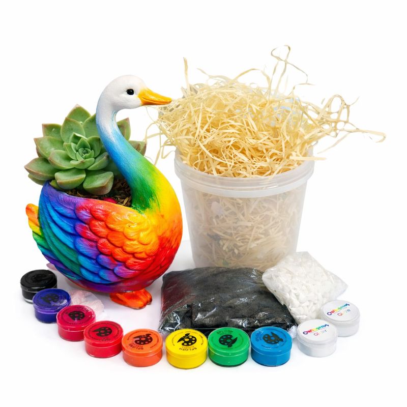 Ceramic Swan Planter Craftkit