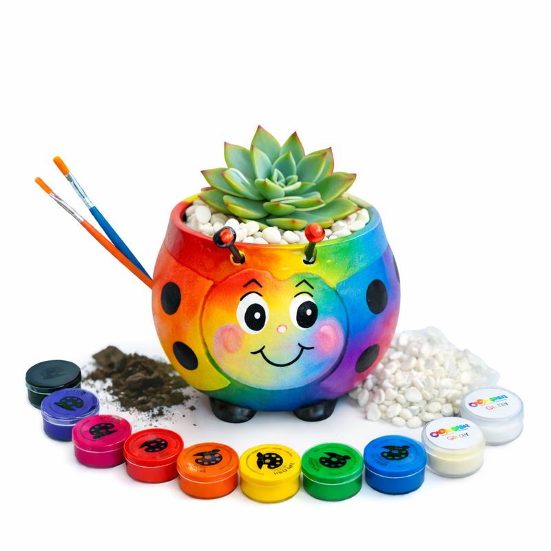 Ceramic Ladybug Planter Craftikit