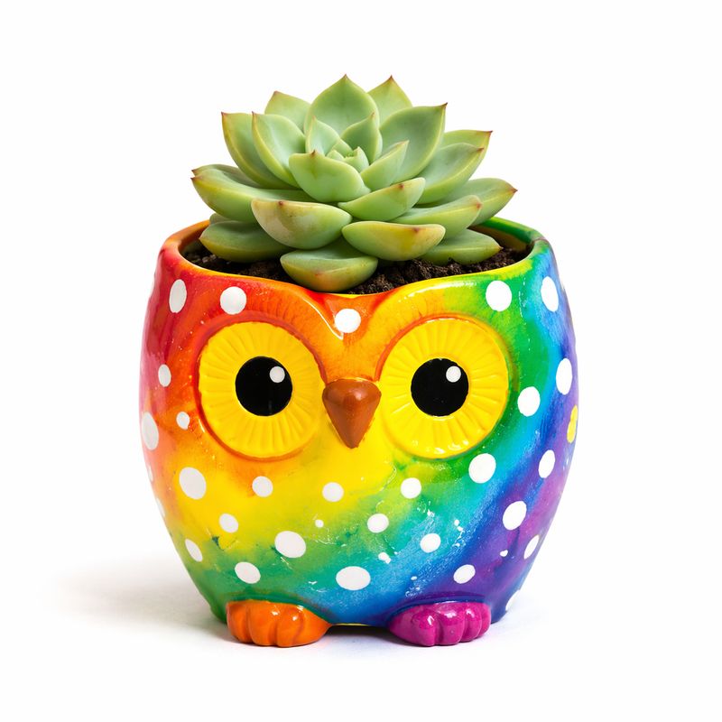 Ceramic Owl Planter Craftikit