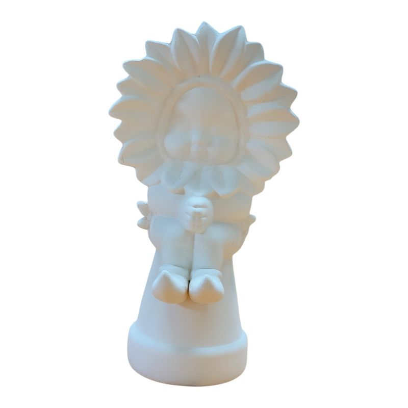 Sunflower Baby On Pot Ceramic