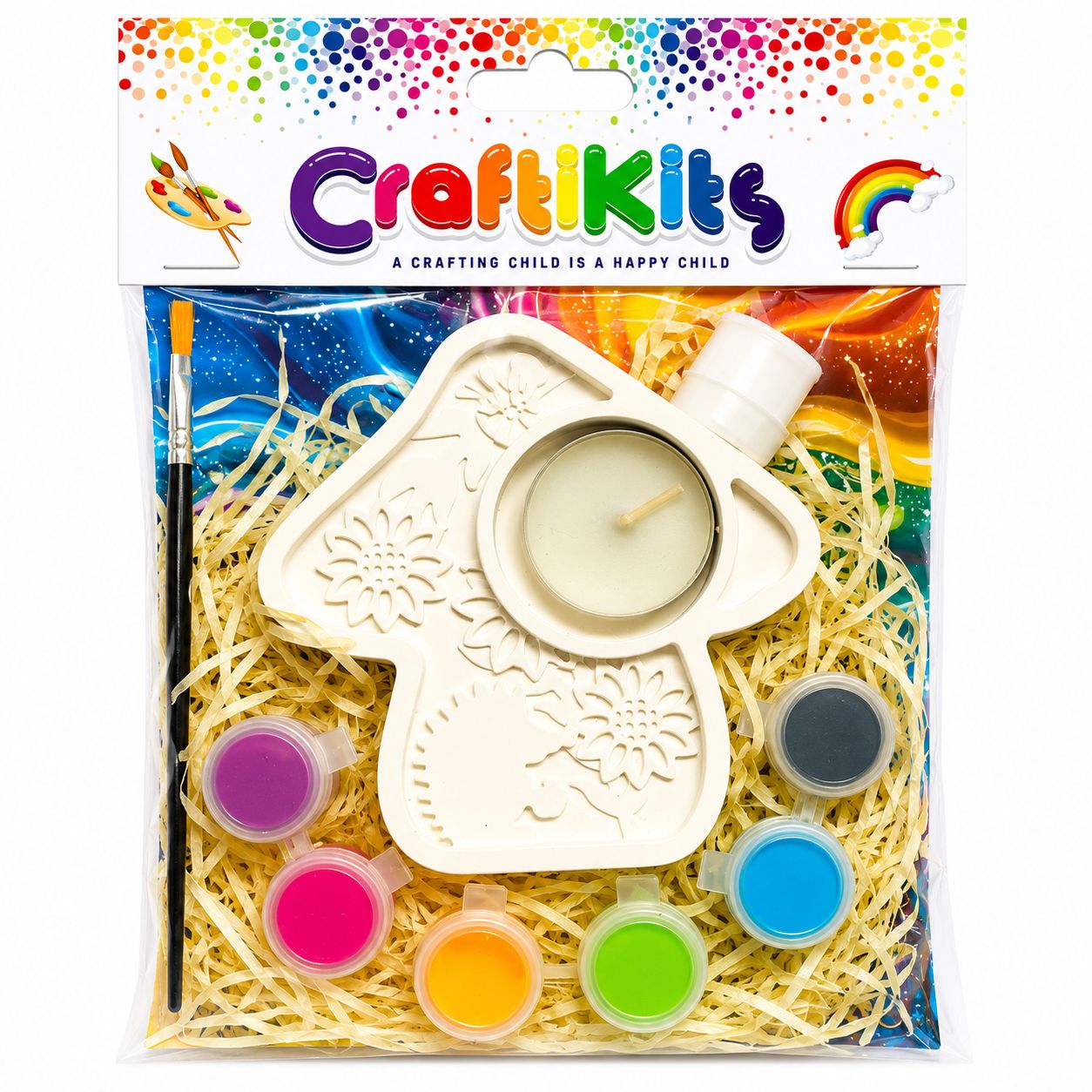 Mushroom Candle Holder CraftiPops Kit