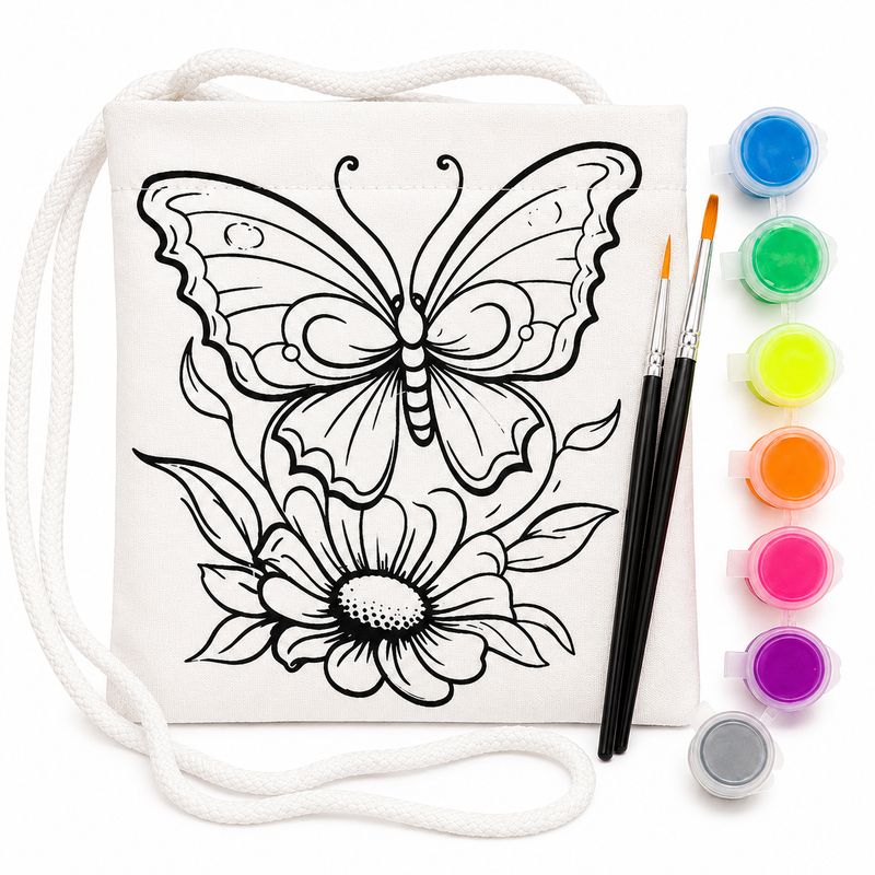 Butterfly On Flowers Sling Bag Kit