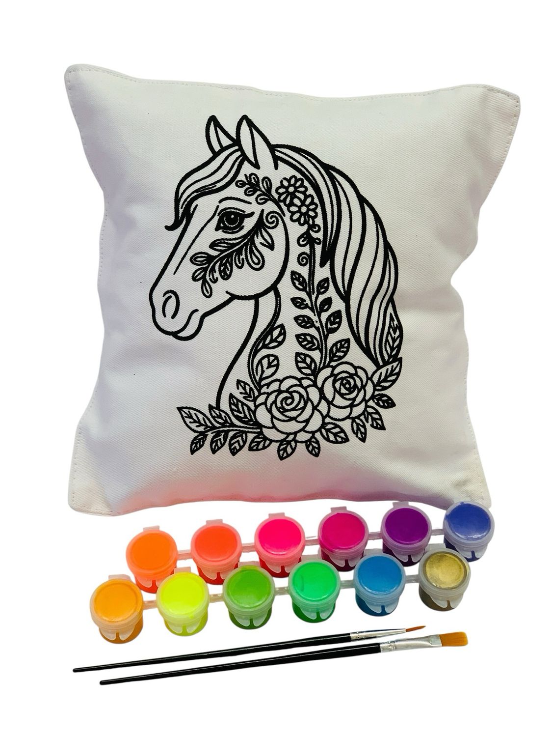 Pretty Horse Pillow 25x25cm
