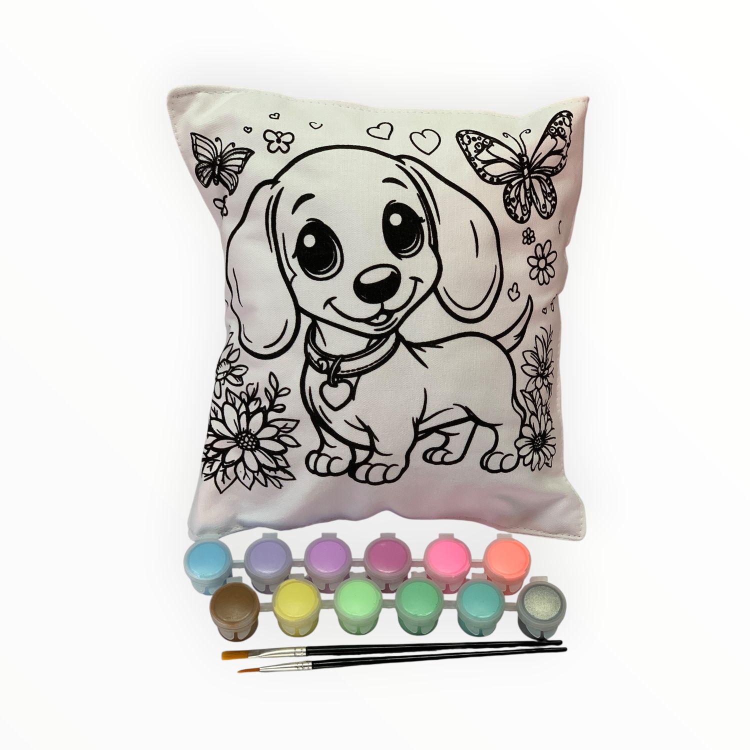 Daschhound Puppy Pillow Kit - Pastel