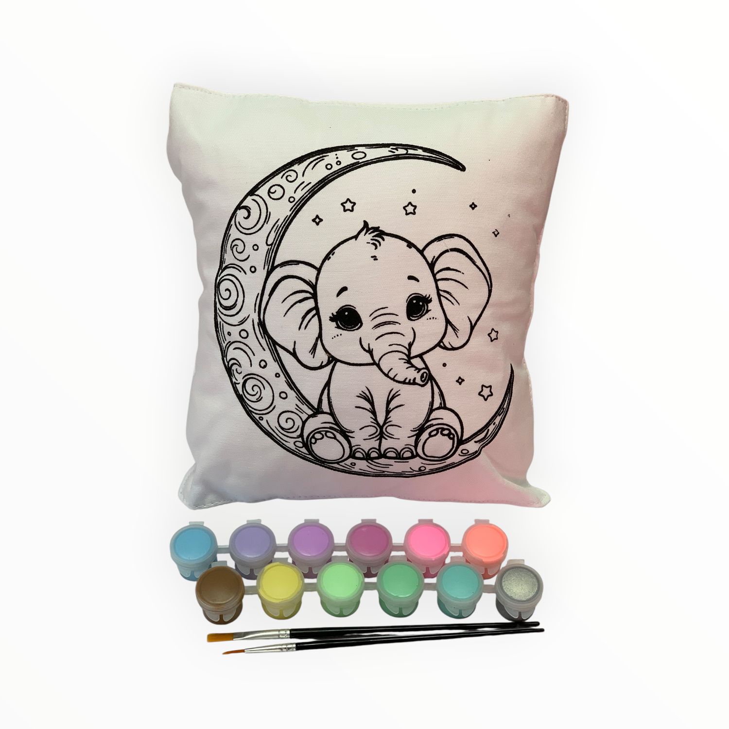 Elly On Moon Pillow Kit - Pastel