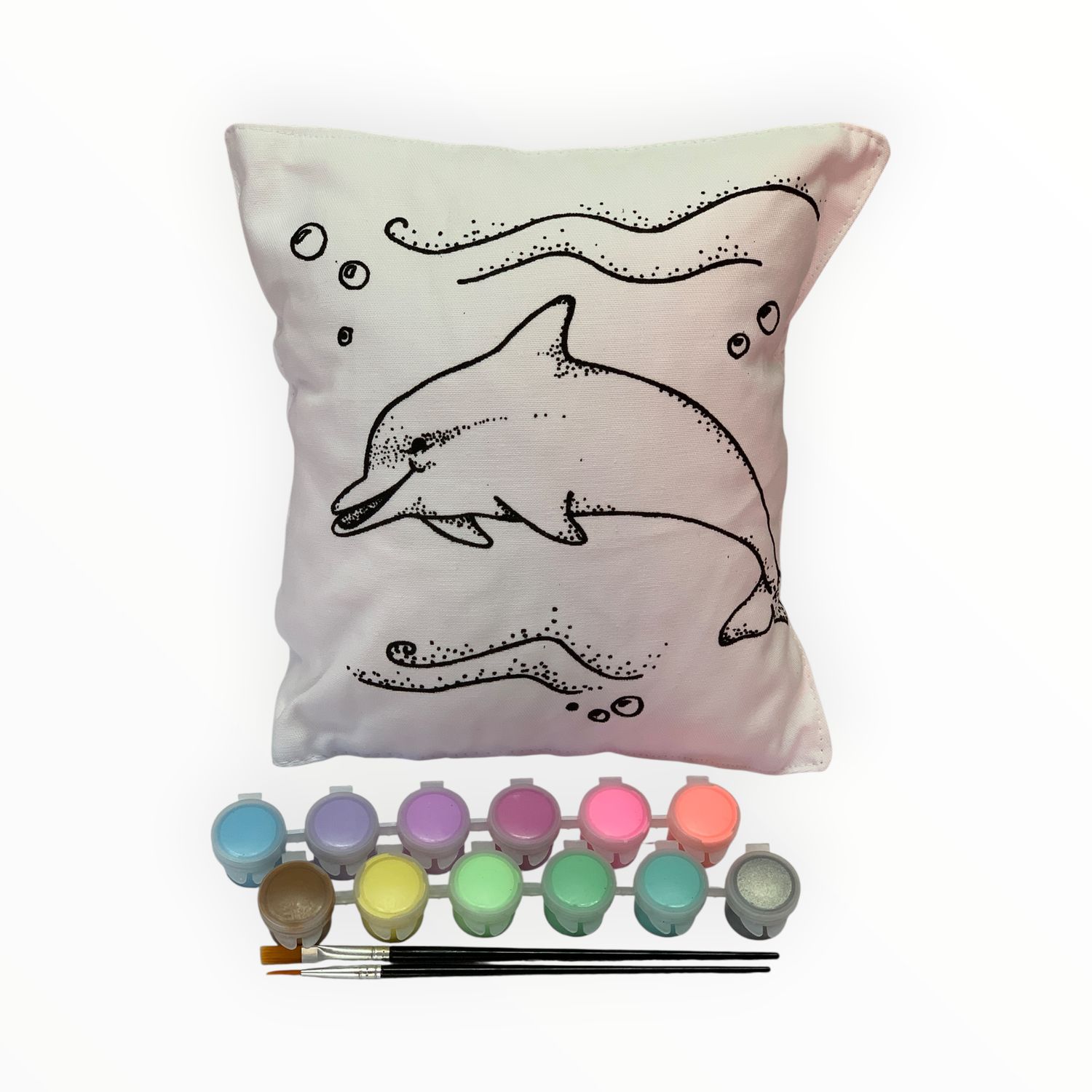 Dolphin Wave Pillow Kit - Pastel