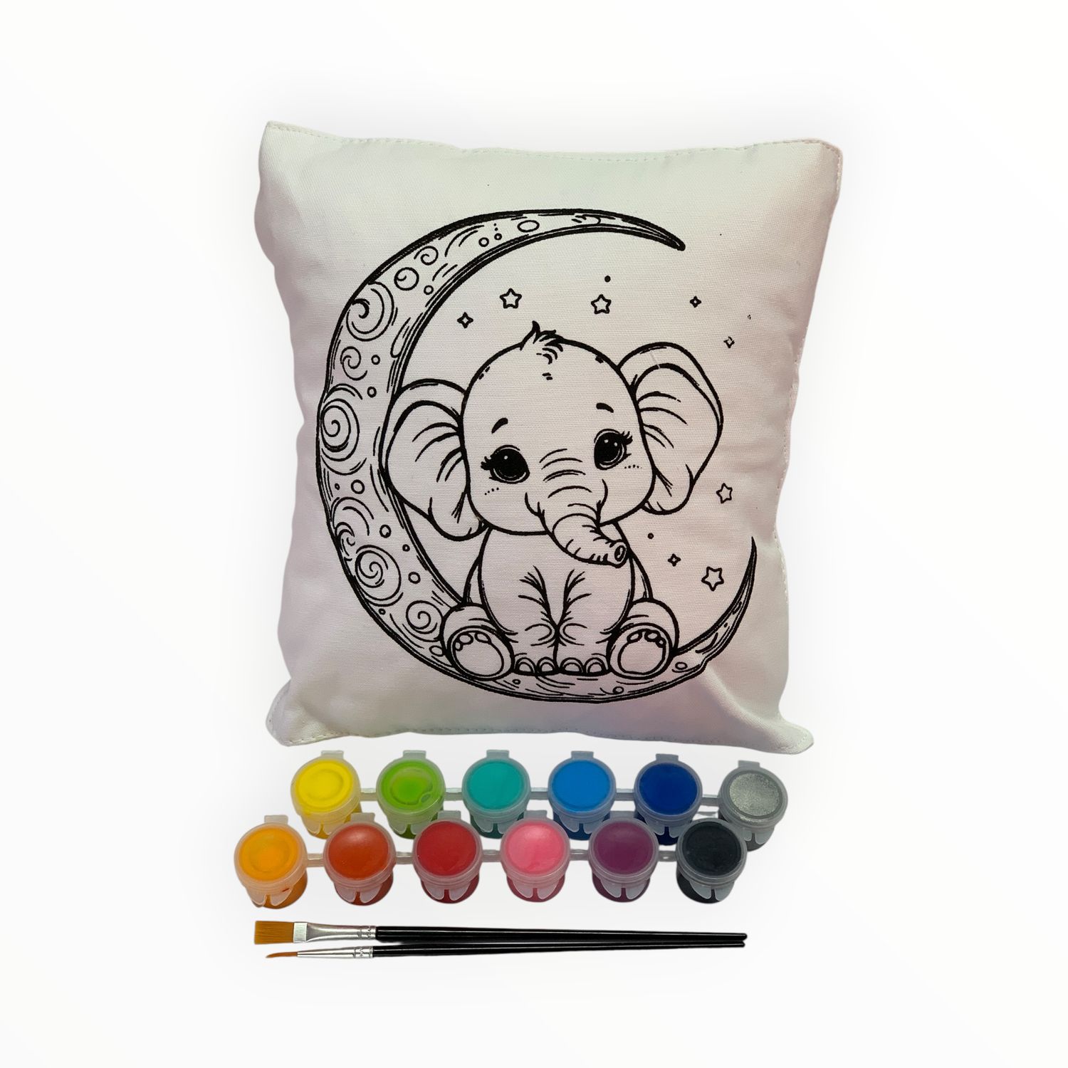 Elly On Moon Pillow Kit - Brite