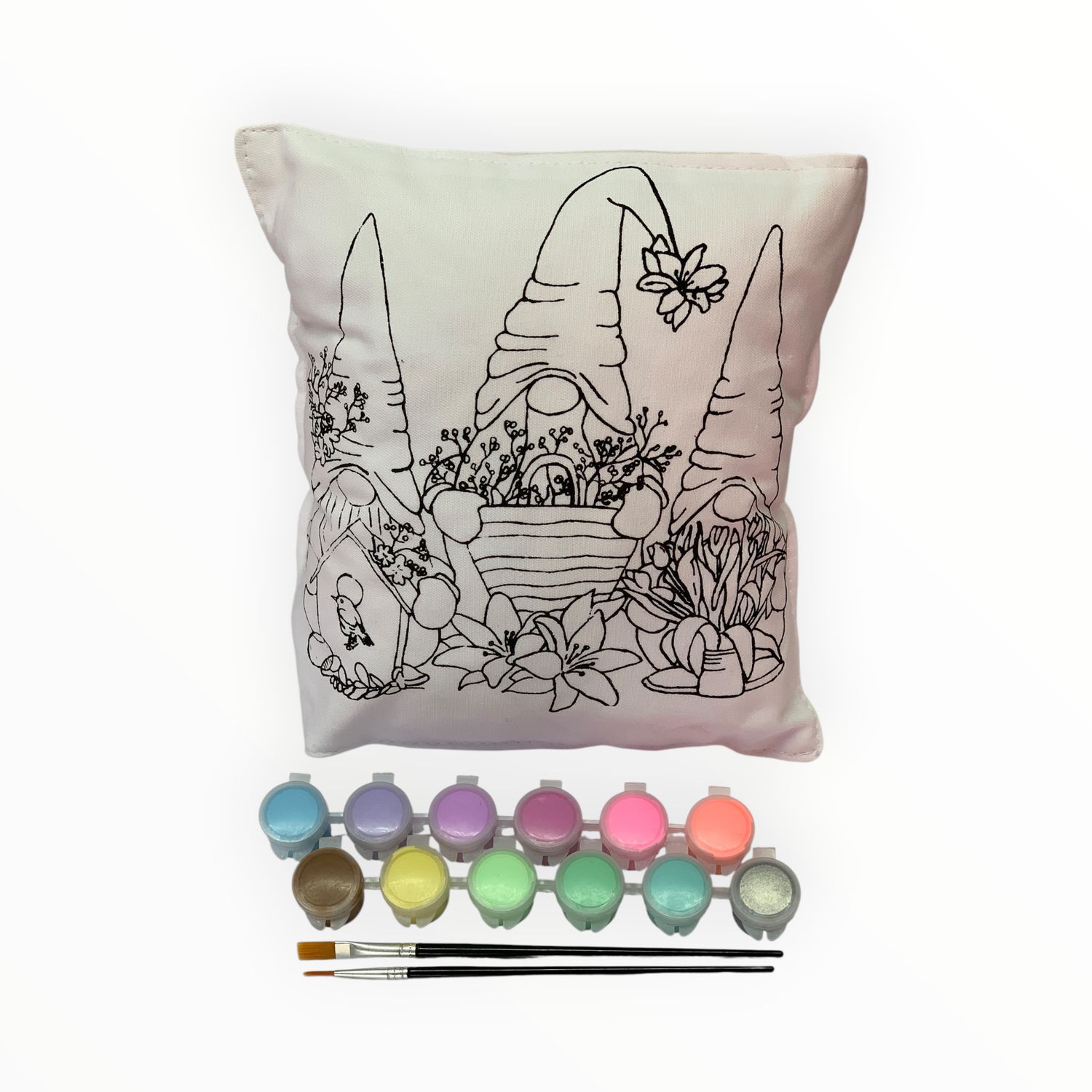 Gnomes Pillow Kit - Pastel