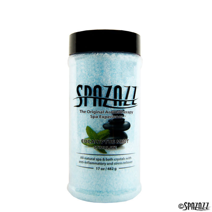 SPAZAZZ Botanical Eucalyptus Mint Crystals - 17oz