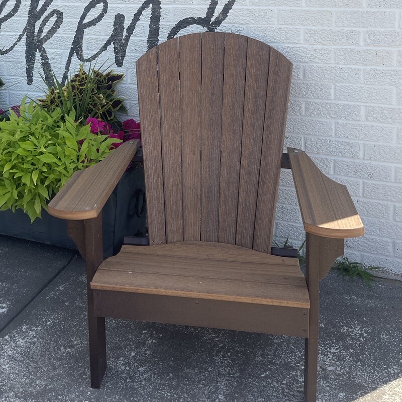 Adirondack Chair Antique Mahogany + Chocolate - USE CODE &quot;POLY20&quot; for 20% off in stock furniture