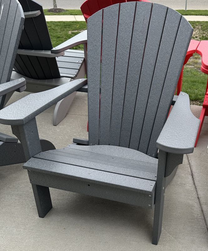 Adirondack Chair  Gray- USE CODE &quot;POLY20&quot; for 20% off in stock furniture
